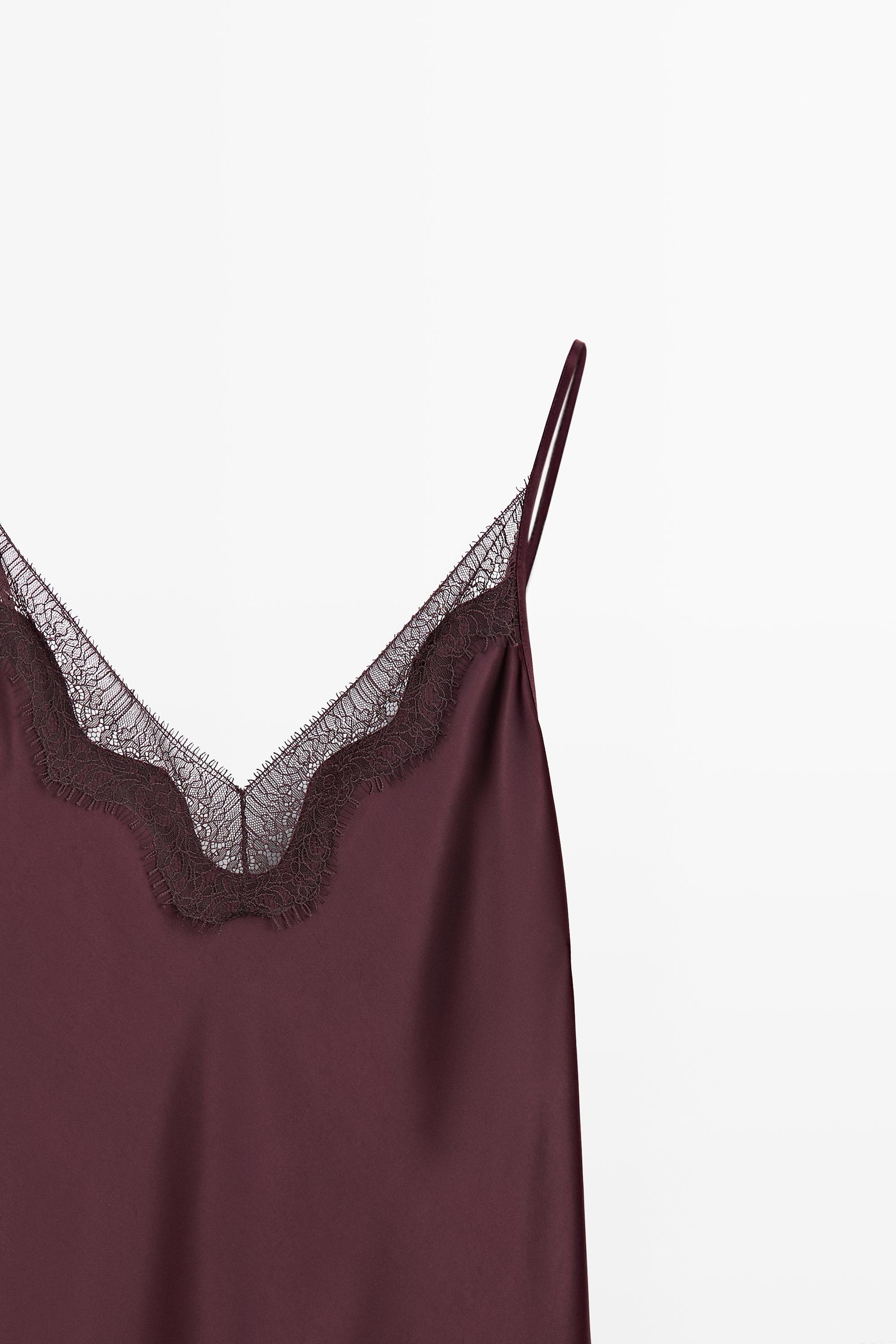 Flowing midi slip dress